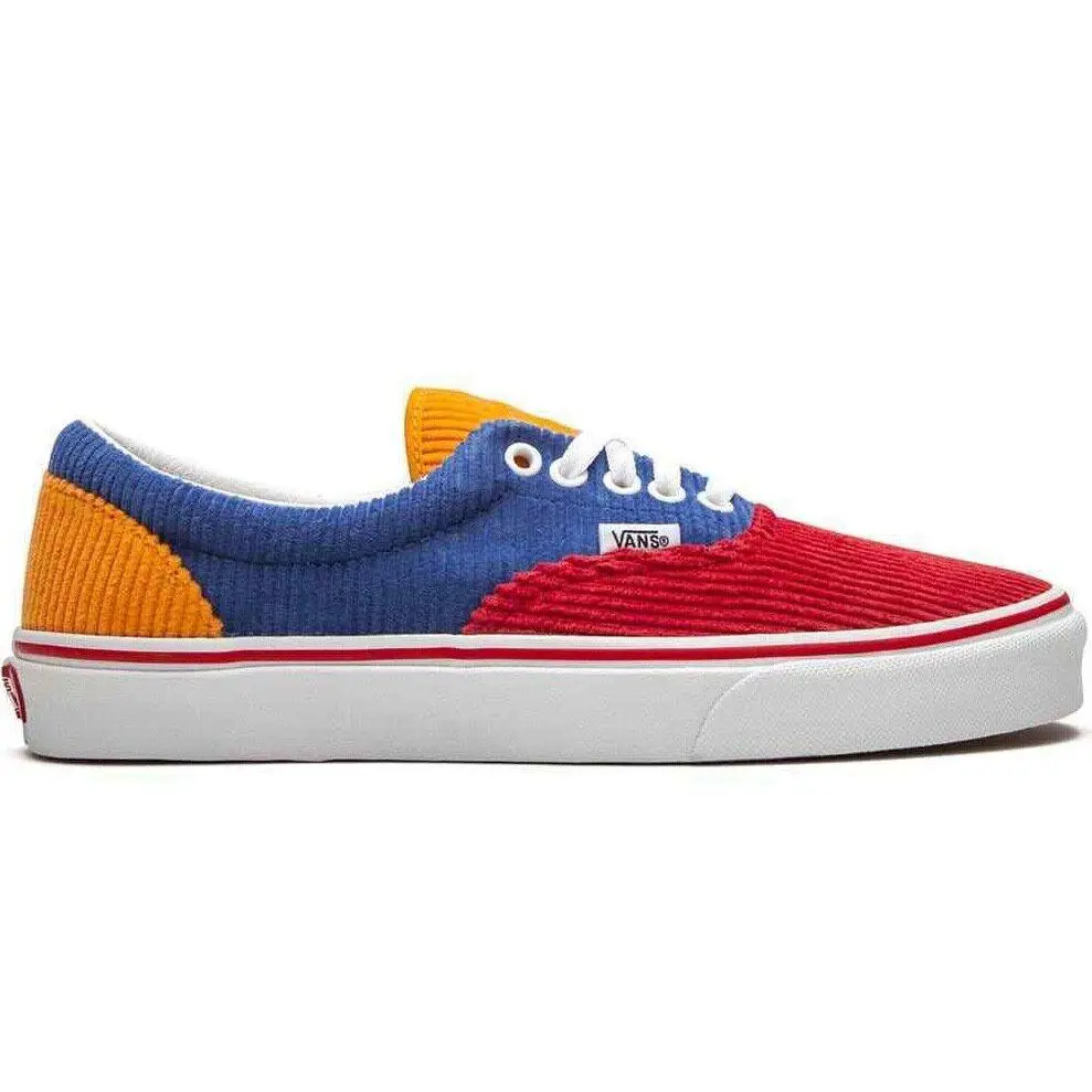 Men`s Vans Era `corduroy` Fashion Casual Sneakers VN0A4BV400Y - Primary/True White