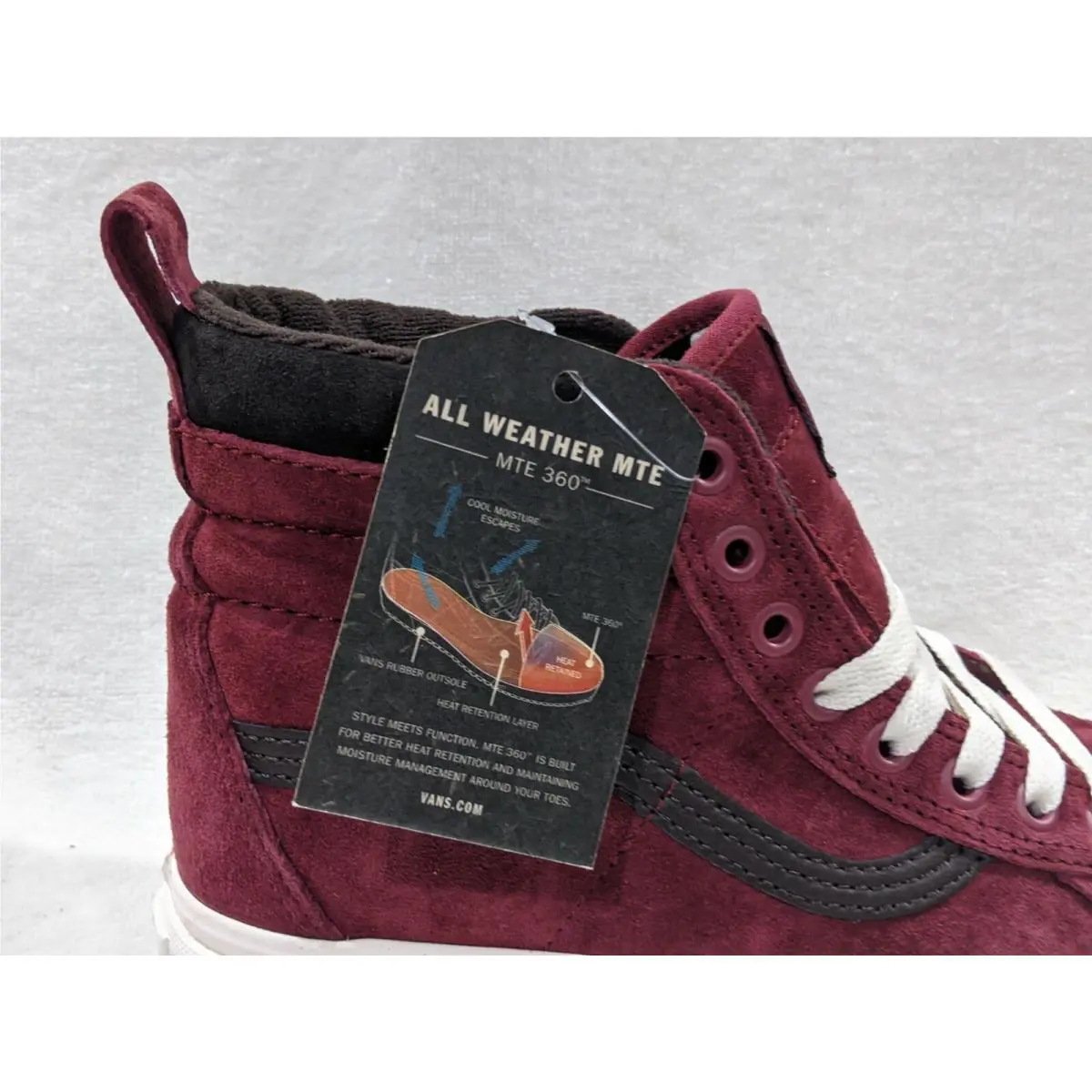 Vans shoes - Vans Sk8-Hi Mte - Mte - VN0A4BV7XKL - Burgundy//Chocolate 5