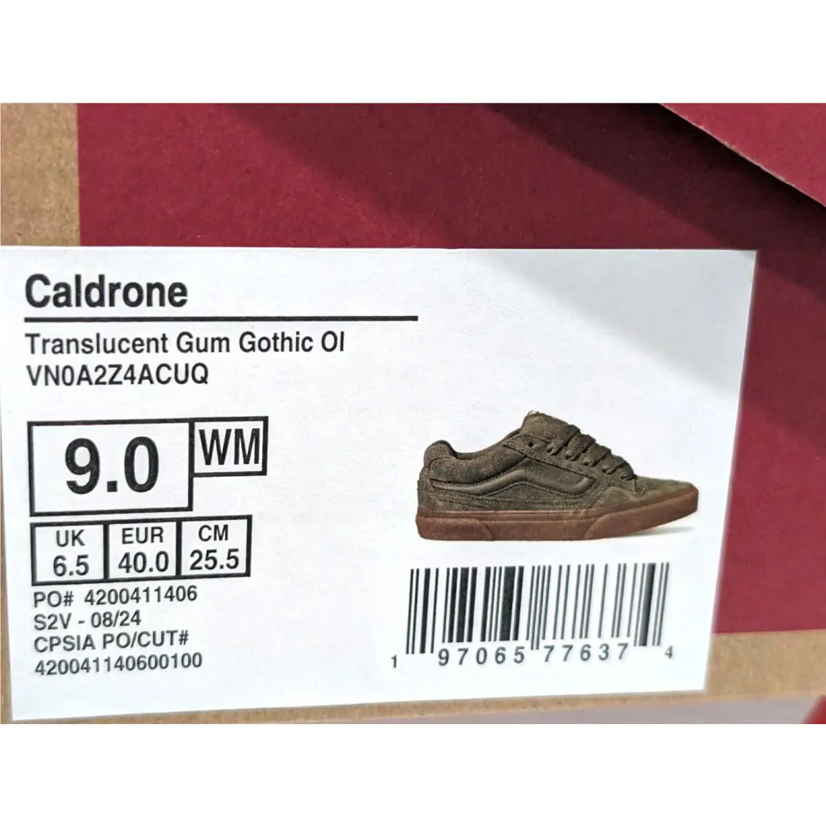Vans shoes - VANS Caldrone - Caldrone - VN0A2Z4ACUQ - Olive 7