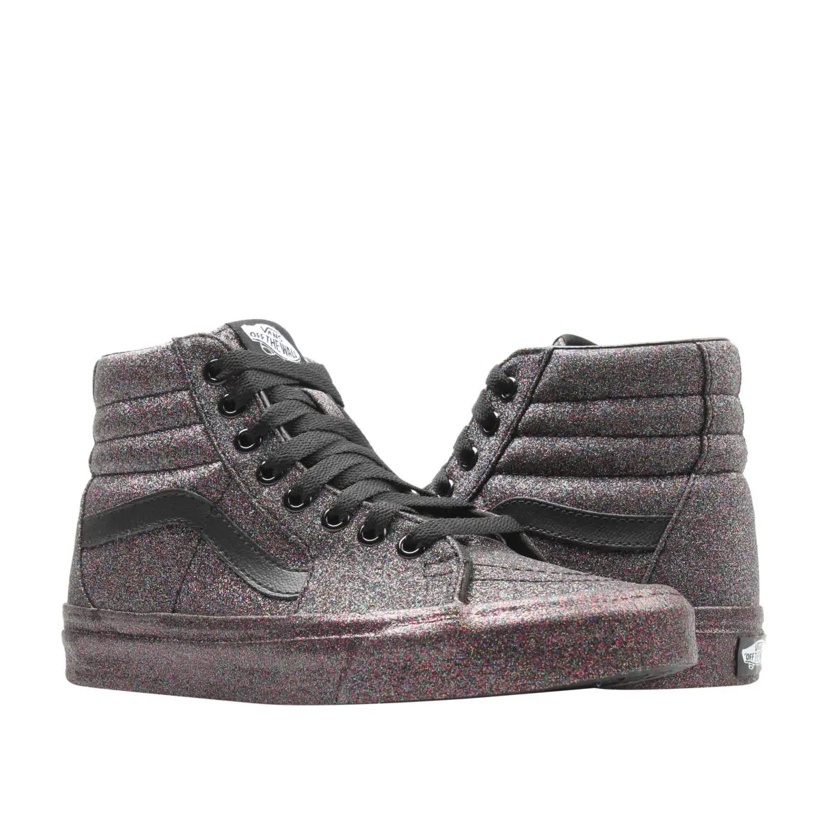 Vans Sk8-Hi Rainbow Glitter Black/black Classic Hi Top Sneakers VN0A38GEUKN Rainbow Glitter - Black/Black