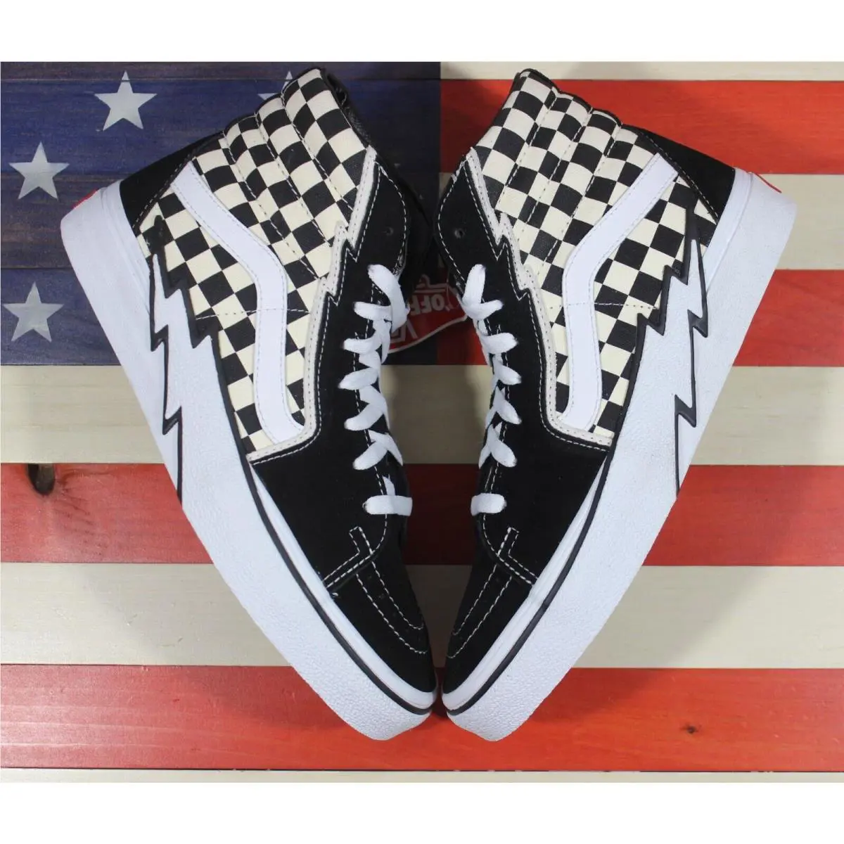 Vans shoes - VANS Sk8-Hi - VN0A5JIVA04 - Black, Manufacturer: Black/White/Checkerboard 4
