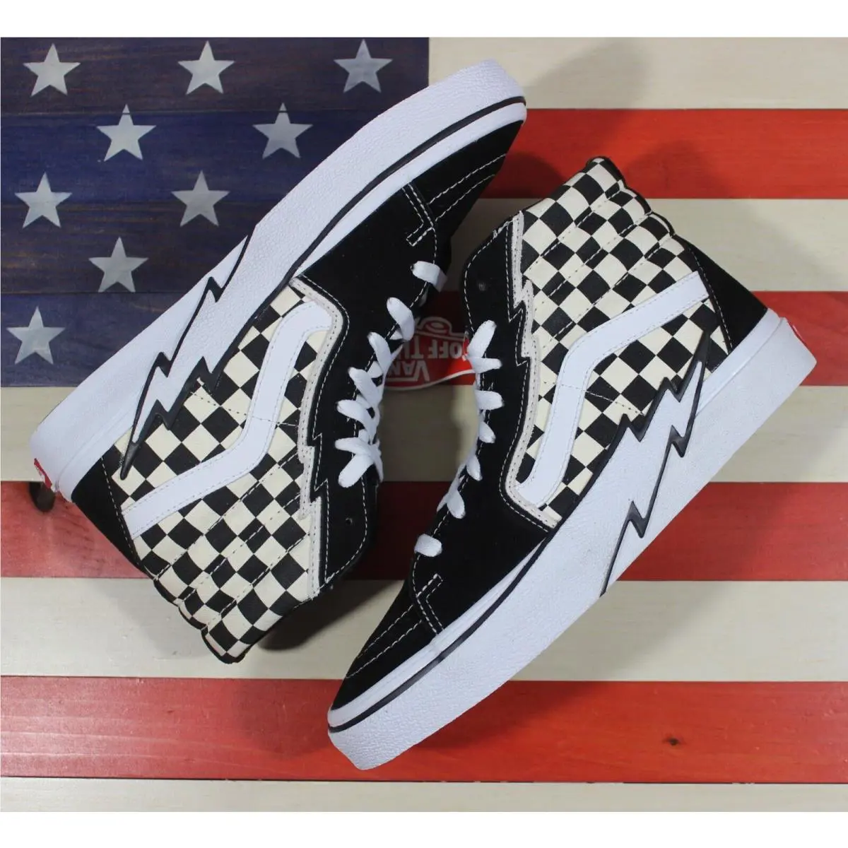 Vans shoes - VANS Sk8-Hi - VN0A5JIVA04 - Black, Manufacturer: Black/White/Checkerboard 17