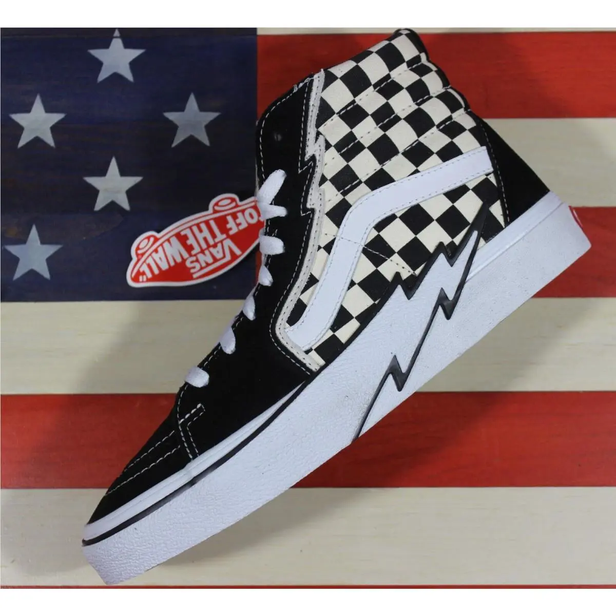 Vans shoes - VANS Sk8-Hi - VN0A5JIVA04 - Black, Manufacturer: Black/White/Checkerboard 0
