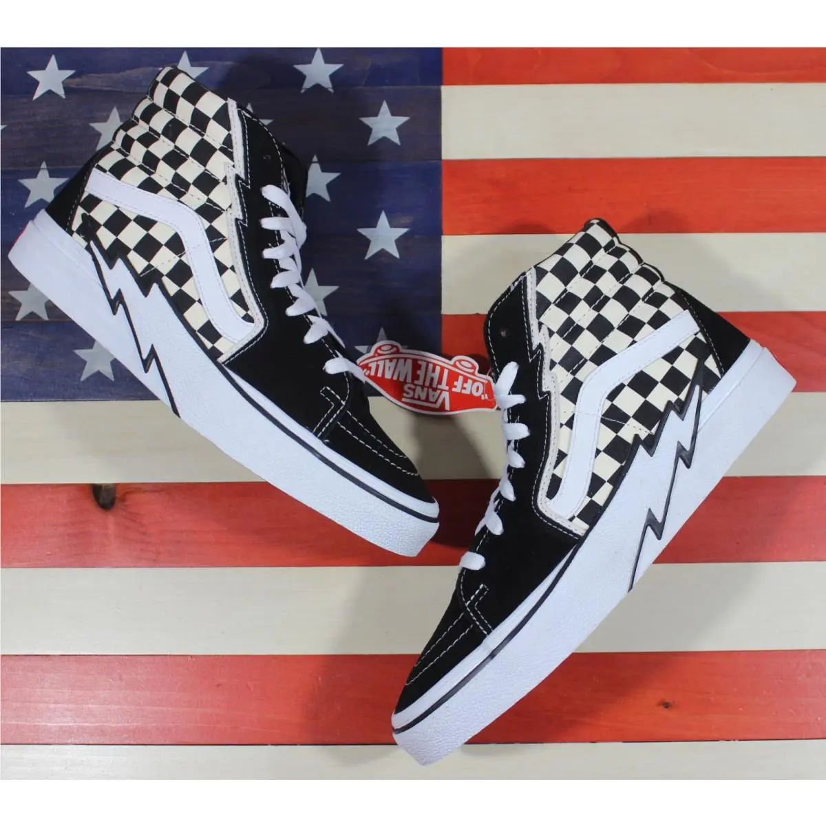 Vans shoes - VANS Sk8-Hi - VN0A5JIVA04 - Black, Manufacturer: Black/White/Checkerboard 2
