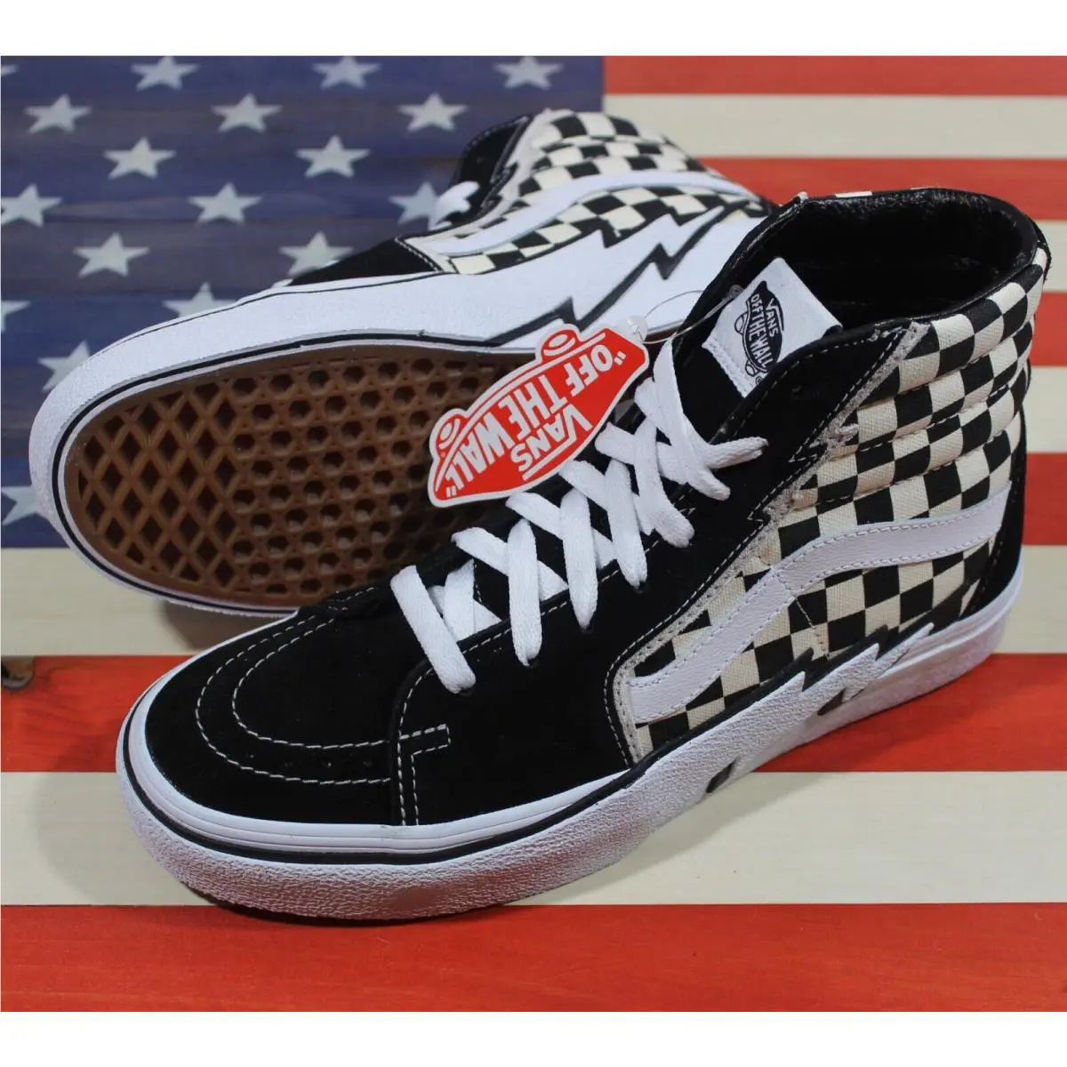 Vans shoes - VANS Sk8-Hi - VN0A5JIVA04 - Black, Manufacturer: Black/White/Checkerboard 7