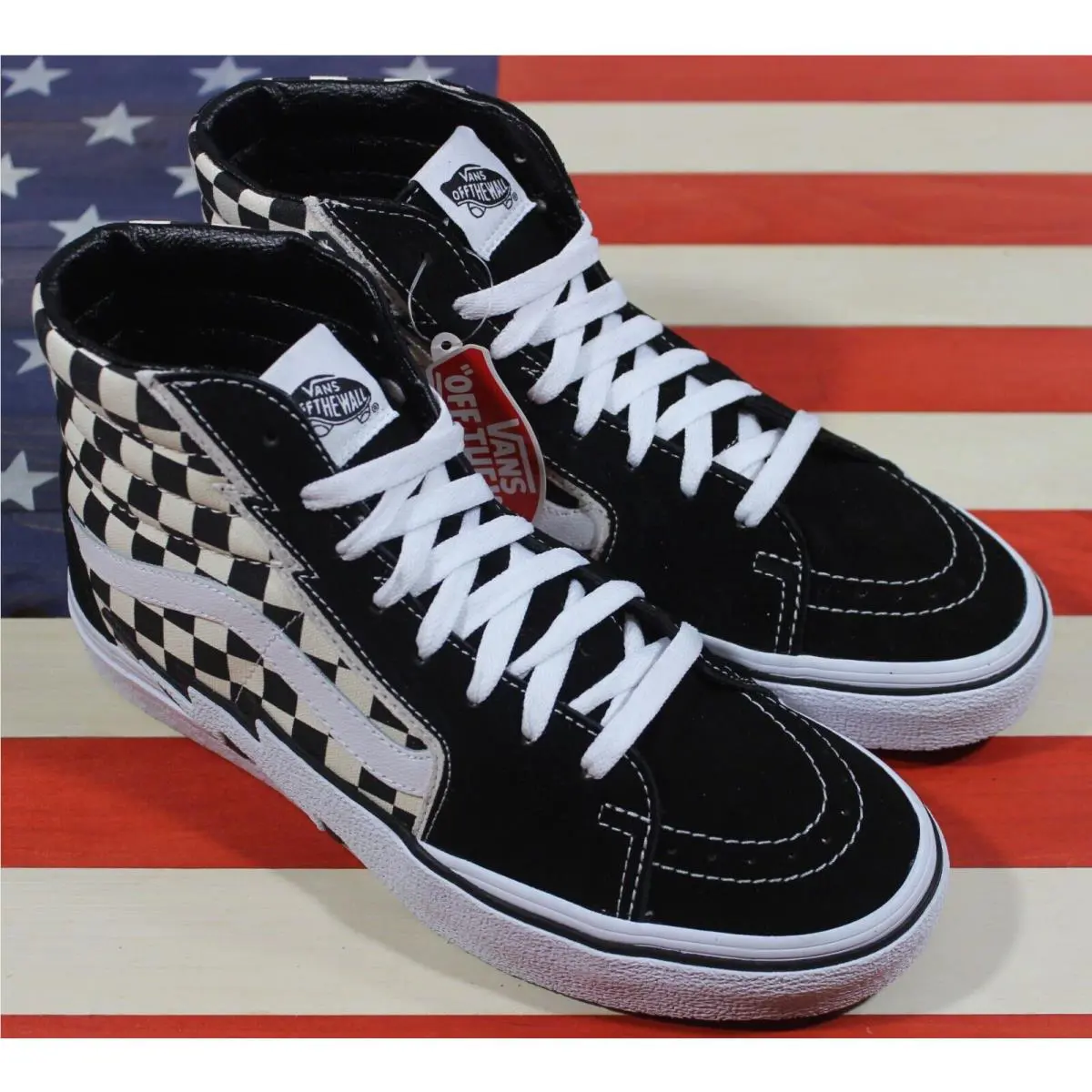 Vans shoes - VANS Sk8-Hi - VN0A5JIVA04 - Black, Manufacturer: Black/White/Checkerboard 21