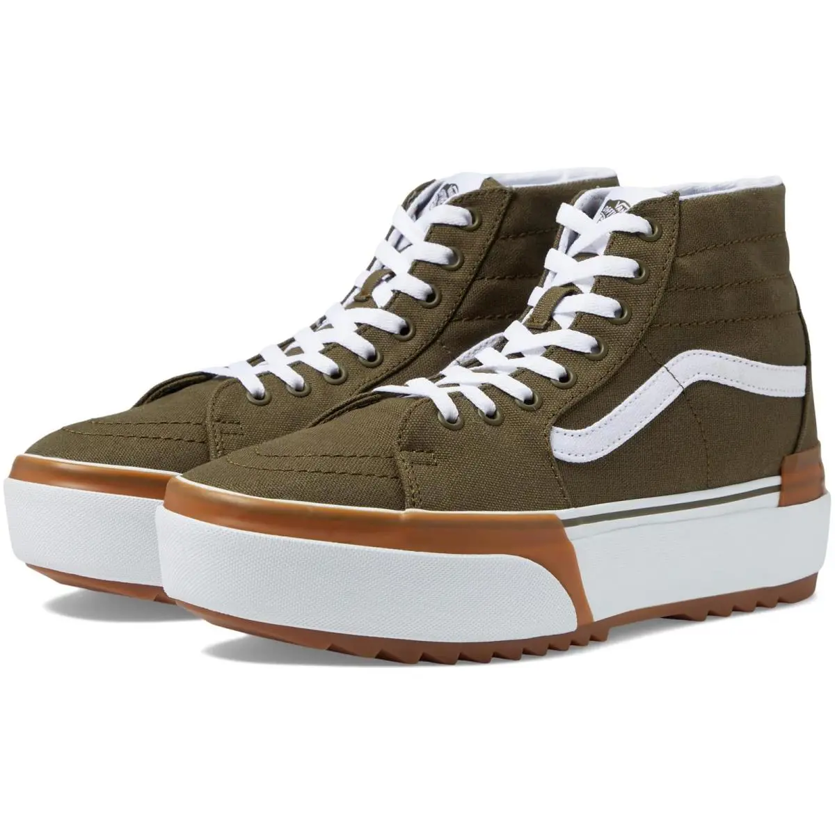 Vans- SK8-HI Tapered Stackform Canvas / Dark Olive Green - Brand N