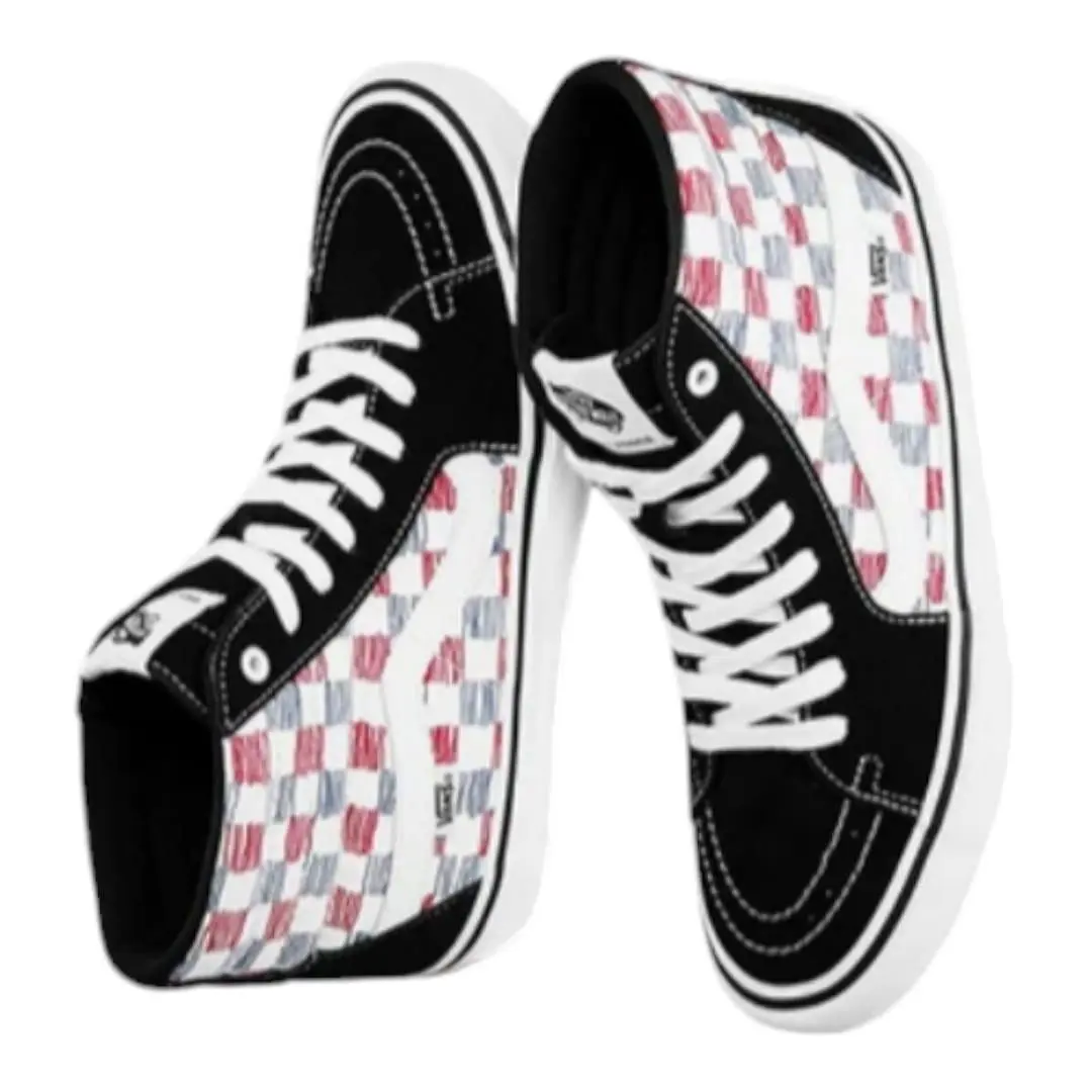 Vans shoes - VANS Sk8-Hi - VN0A45JD2MB - Black, White, Red and Blue 8