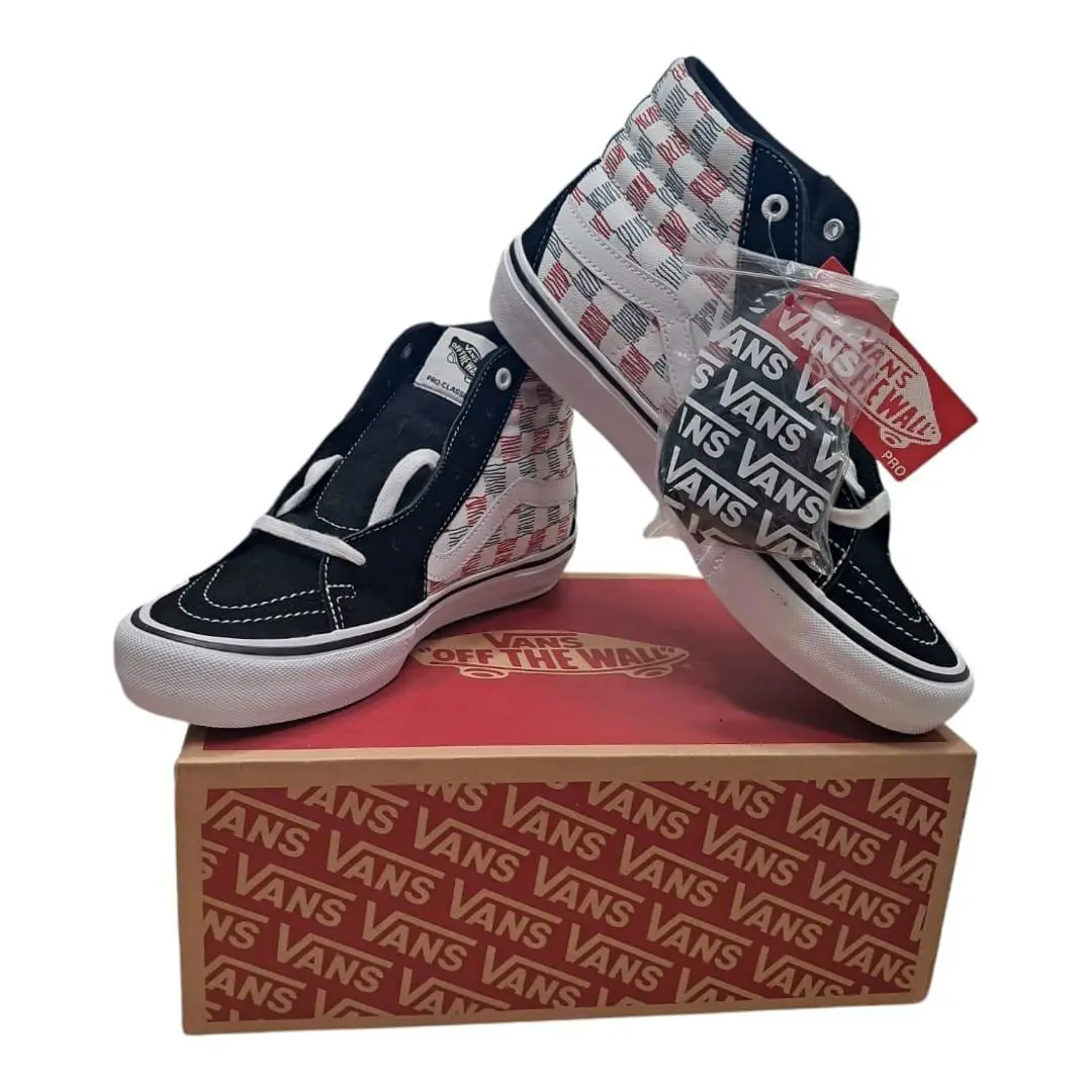 Vans shoes - VANS Sk8-Hi - VN0A45JD2MB - Black, White, Red and Blue 0