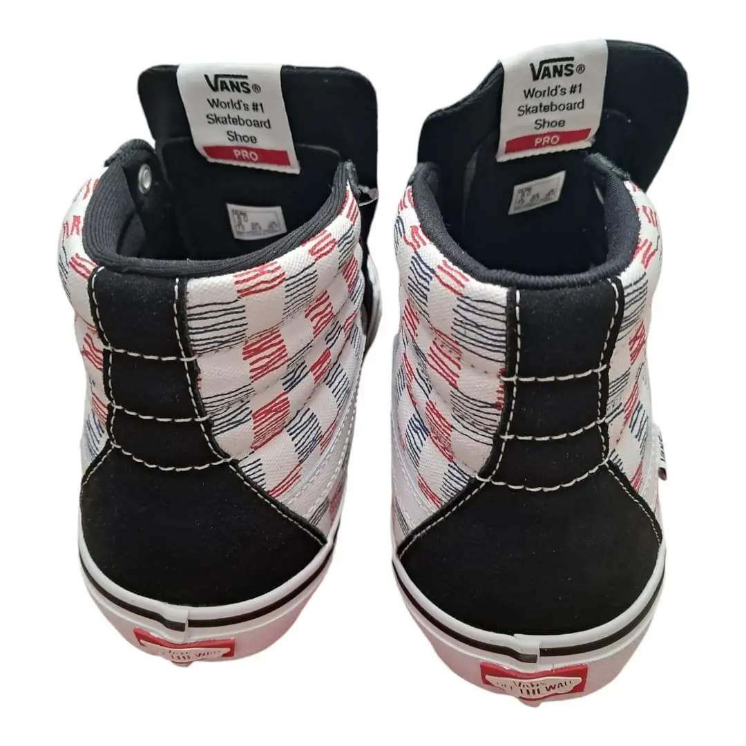 Vans shoes - VANS Sk8-Hi - VN0A45JD2MB - Black, White, Red and Blue 2