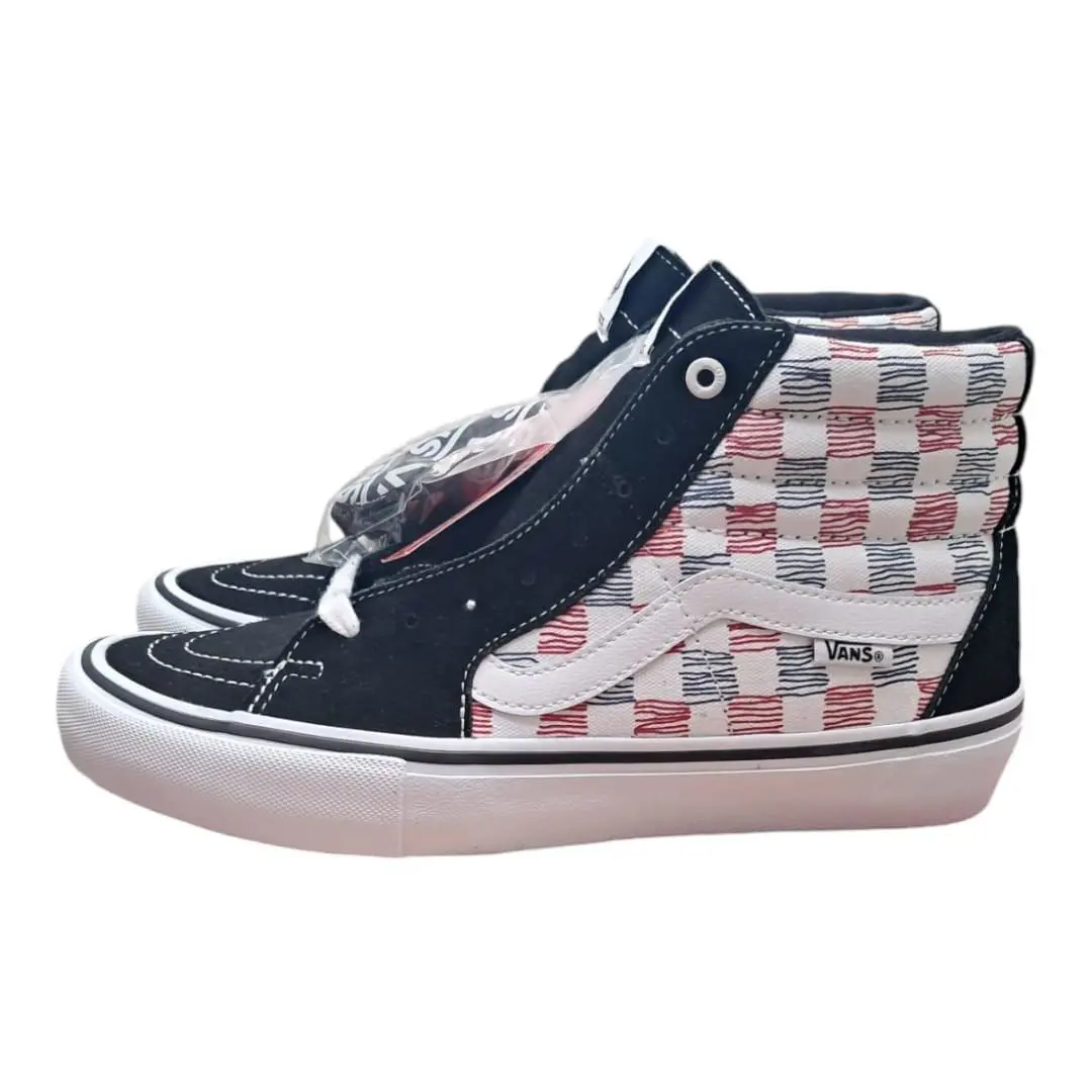 Vans shoes - VANS Sk8-Hi - VN0A45JD2MB - Black, White, Red and Blue 3