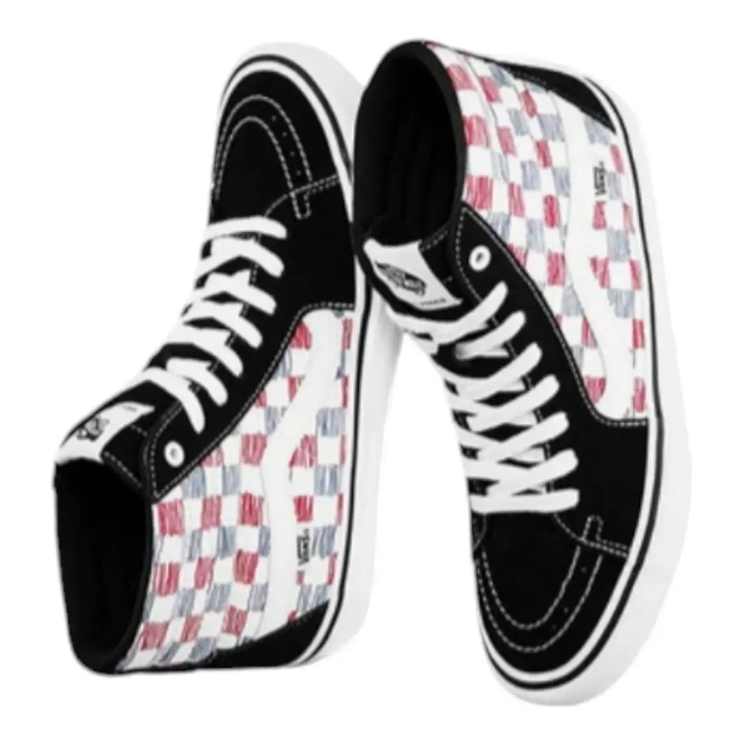 Vans shoes - VANS Sk8-Hi - VN0A45JD2MB - Black, White, Red and Blue 19