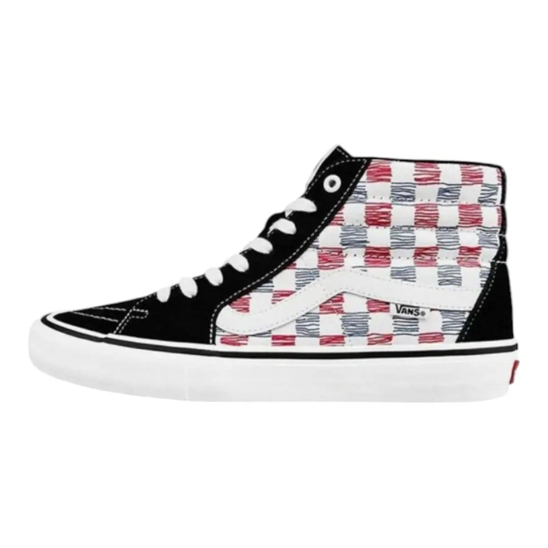 Vans shoes - VANS Sk8-Hi - VN0A45JD2MB - Black, White, Red and Blue 20