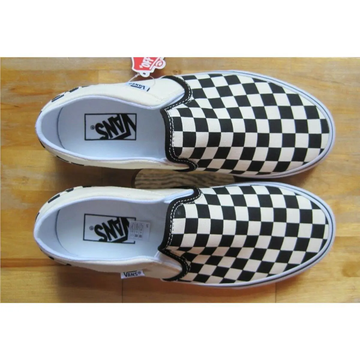 Vans shoes - Checkerboard - Checkerboard - Black / (Off) White 0