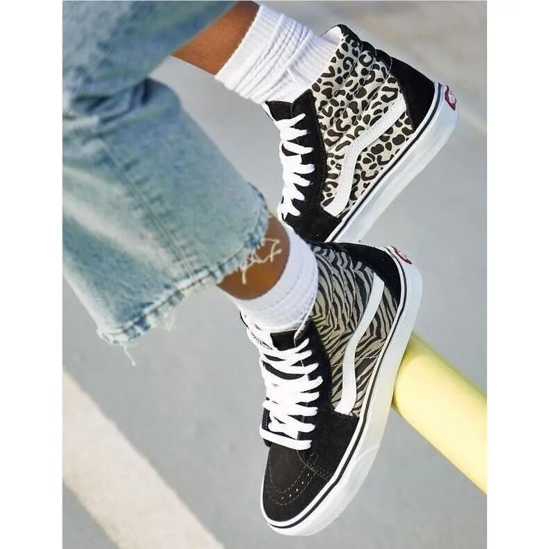 Vans shoes - Sk8 Hi - VN0A32QG9XB - Black, Beige 1