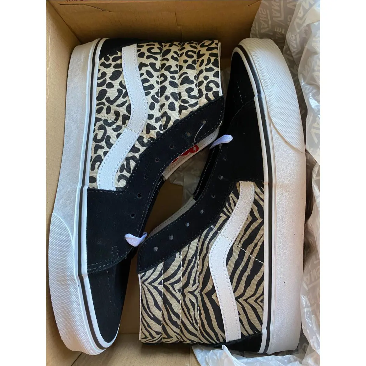 Vans shoes - Sk8 Hi - VN0A32QG9XB - Black, Beige 41