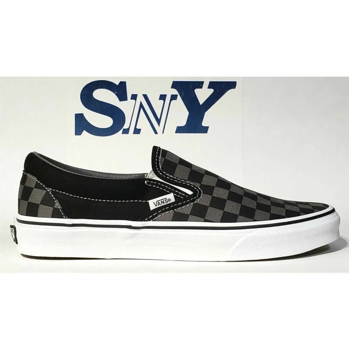 Vans shoes - VANS Classic Slip-On - Classic - BLACK/OFF WHITE 19
