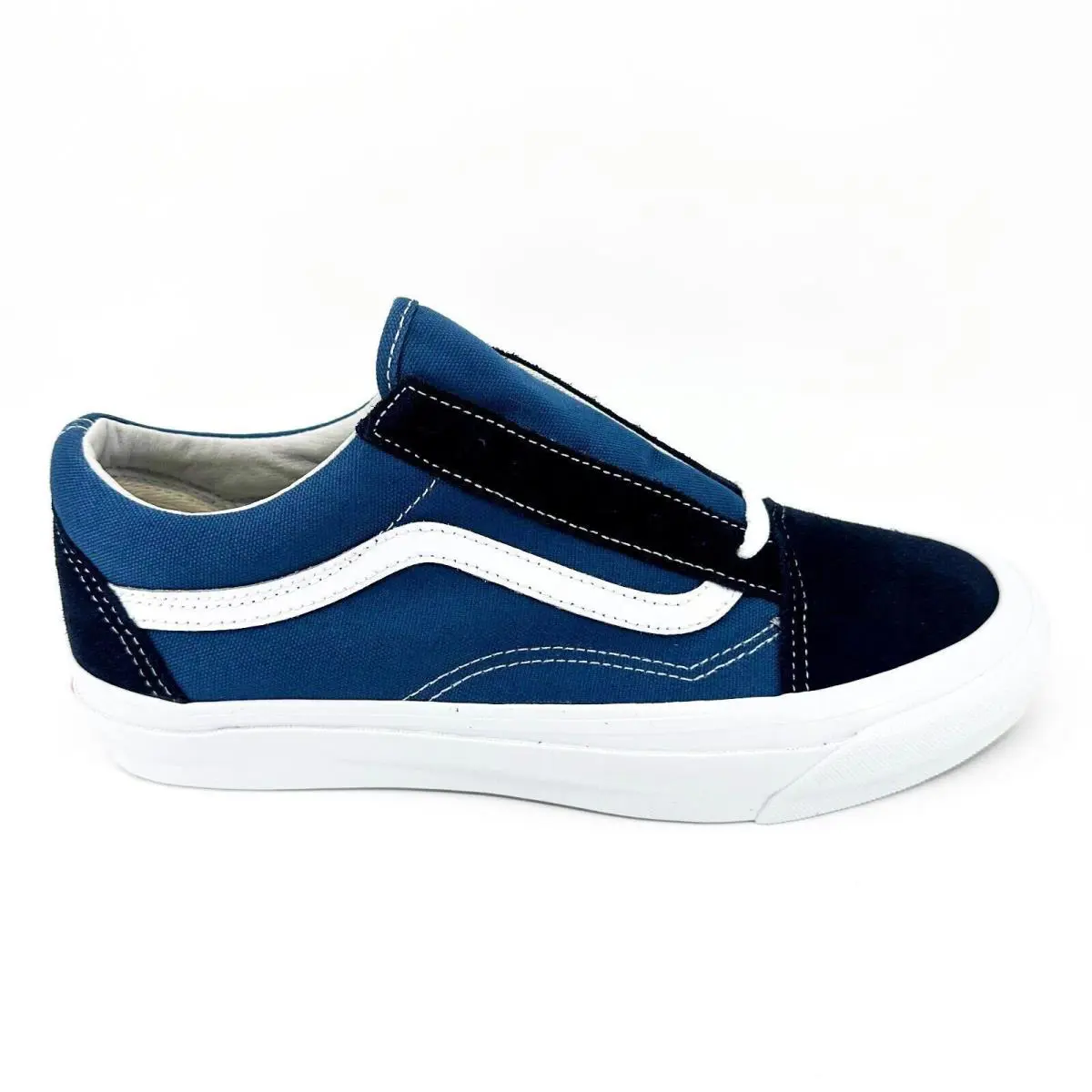 Vans Vault OG Old Skool LX Suede Canvas Navy Stv Navy Womens Shoes - Navy