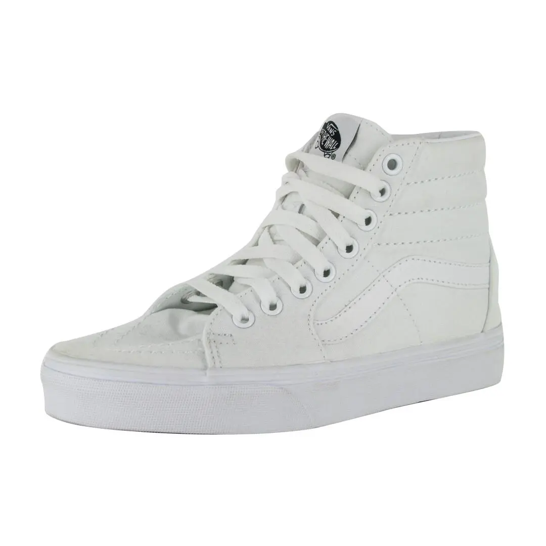 Vans Sk8-Hi Sneakers True White Men`s Canvas Skateboarding High-top Shoes