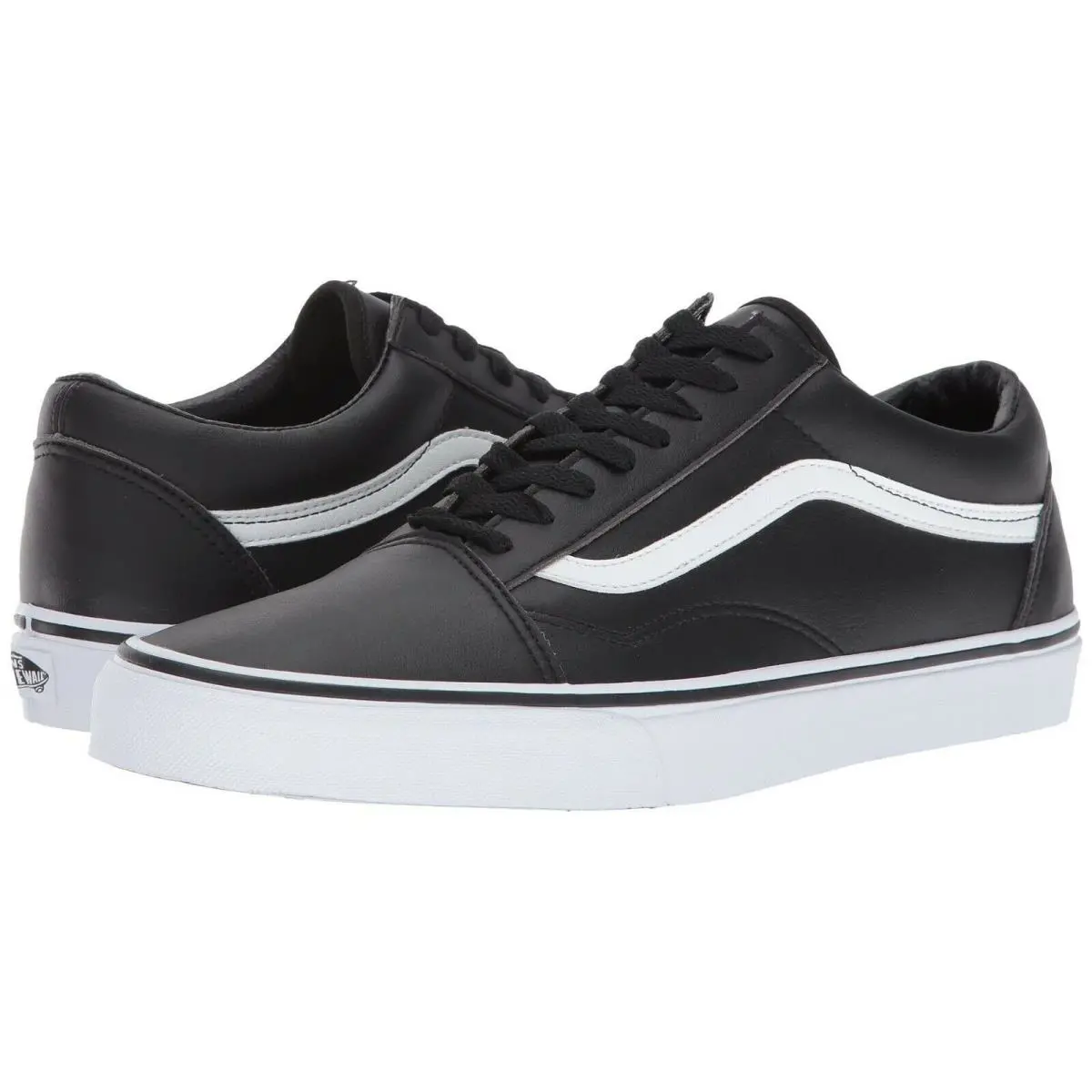 Vans Old Skool Comfycush Black/ White Leather 4.5