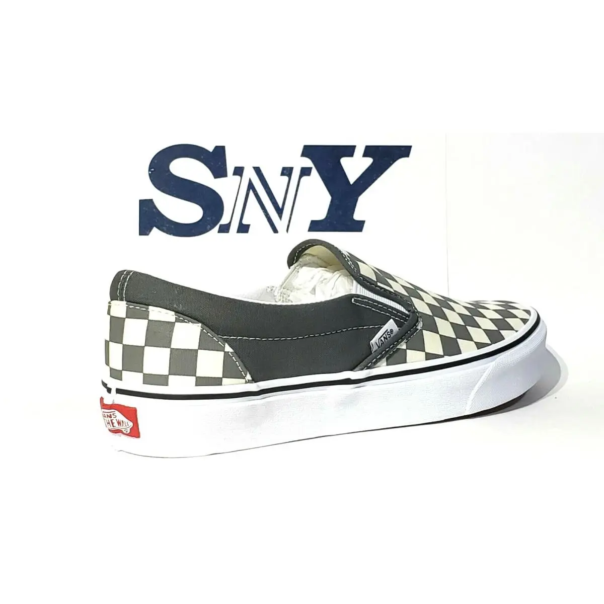 Vans shoes - VANS Slip On - Slip - Pewter/White 5