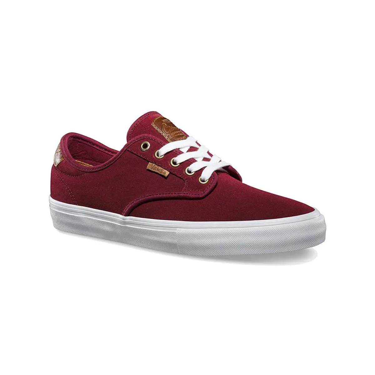 Vans Chima Ferguson Pro Saddle Port Mens 7 Burgundy Canvas Lace Up Sneakers 7