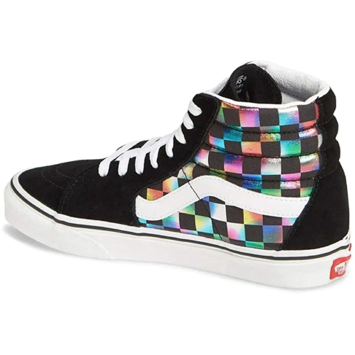 Vans shoes - VANS Sk8-Hi - (Iridescent Check) Black/True White 1