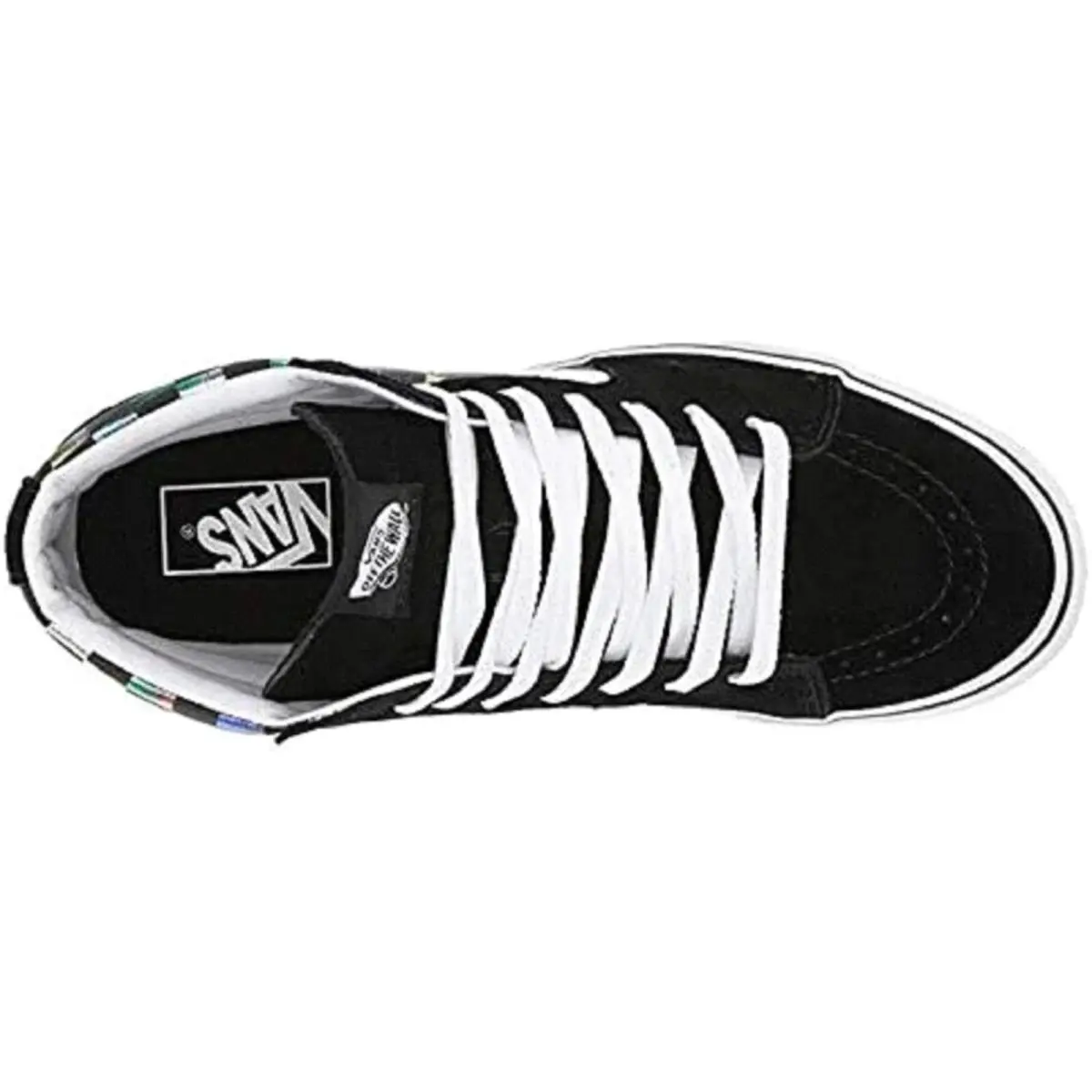 Vans shoes - VANS Sk8-Hi - (Iridescent Check) Black/True White 3