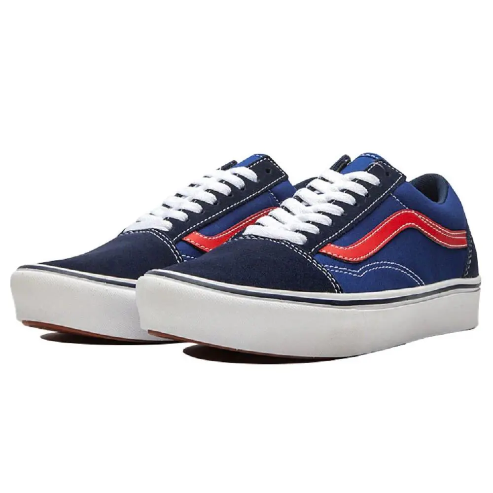 Vans Tritone Comfycush Old Skoll Sneakers Dress Blue/blue/red - Dress Blue/Blue/Red