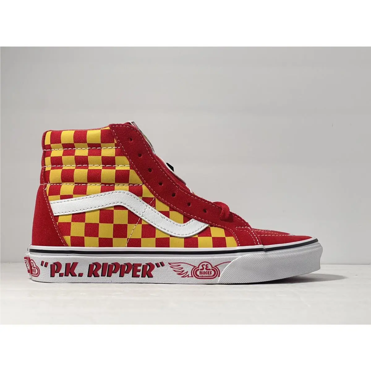 Vans shoes - VANS X SE BIKES SK8-Hi - VN0A4BV8A0F - Ripper/Red/Yellow/Reflective Check 0
