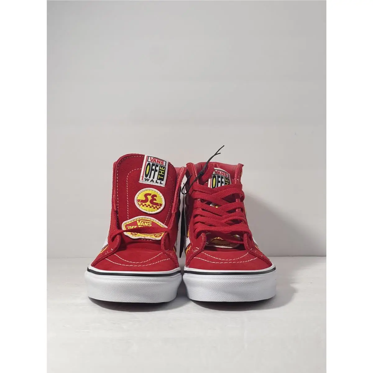 Vans shoes - VANS X SE BIKES SK8-Hi - VN0A4BV8A0F - Ripper/Red/Yellow/Reflective Check 1