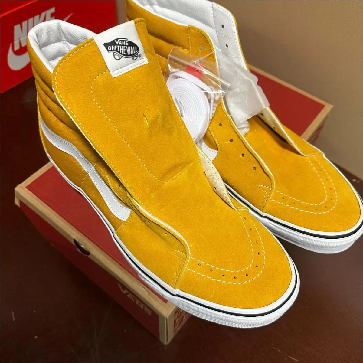 Vans shoes - VANS Sk8-Hi - VN0A7Q5NF3X - Yellow 0