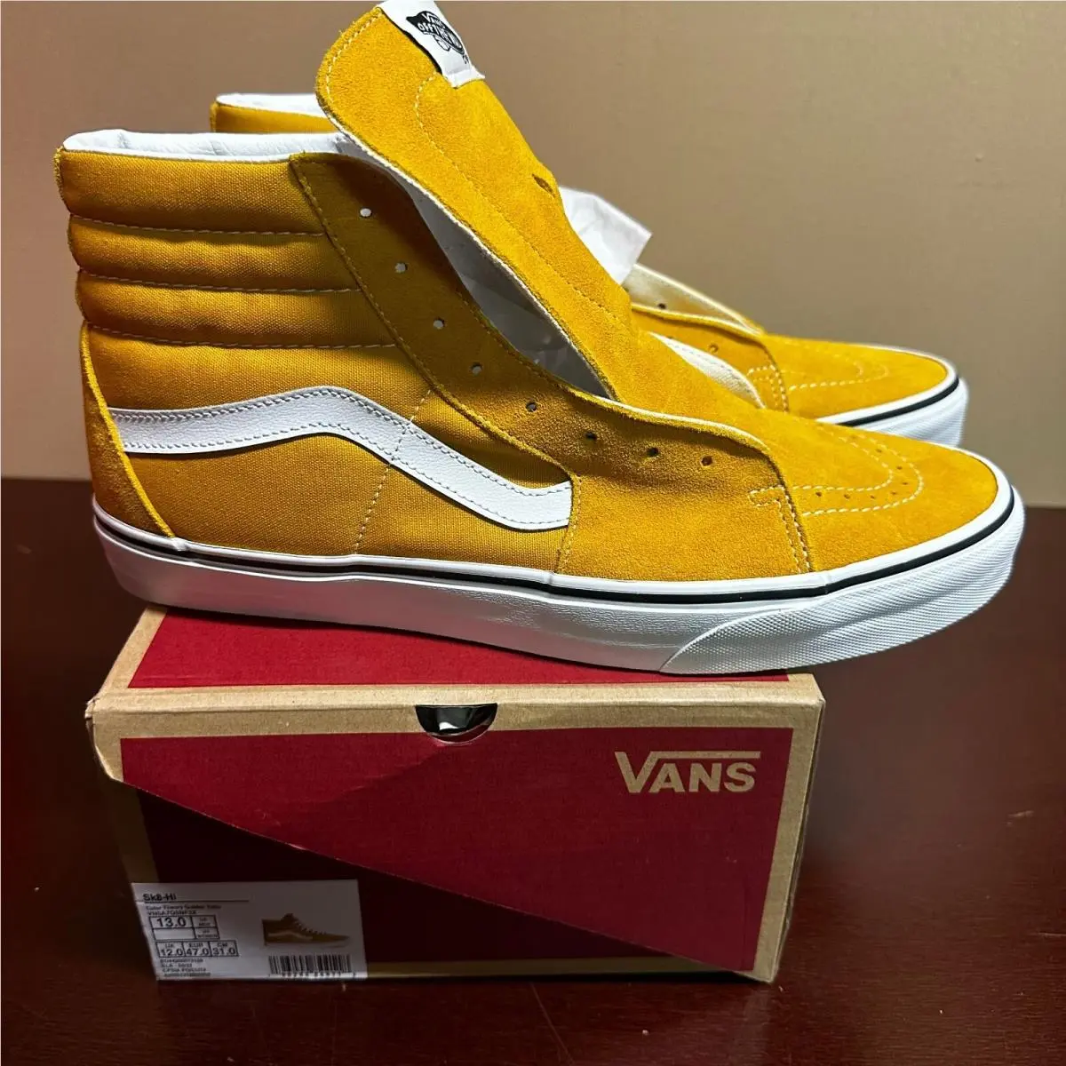 Vans shoes - VANS Sk8-Hi - VN0A7Q5NF3X - Yellow 6