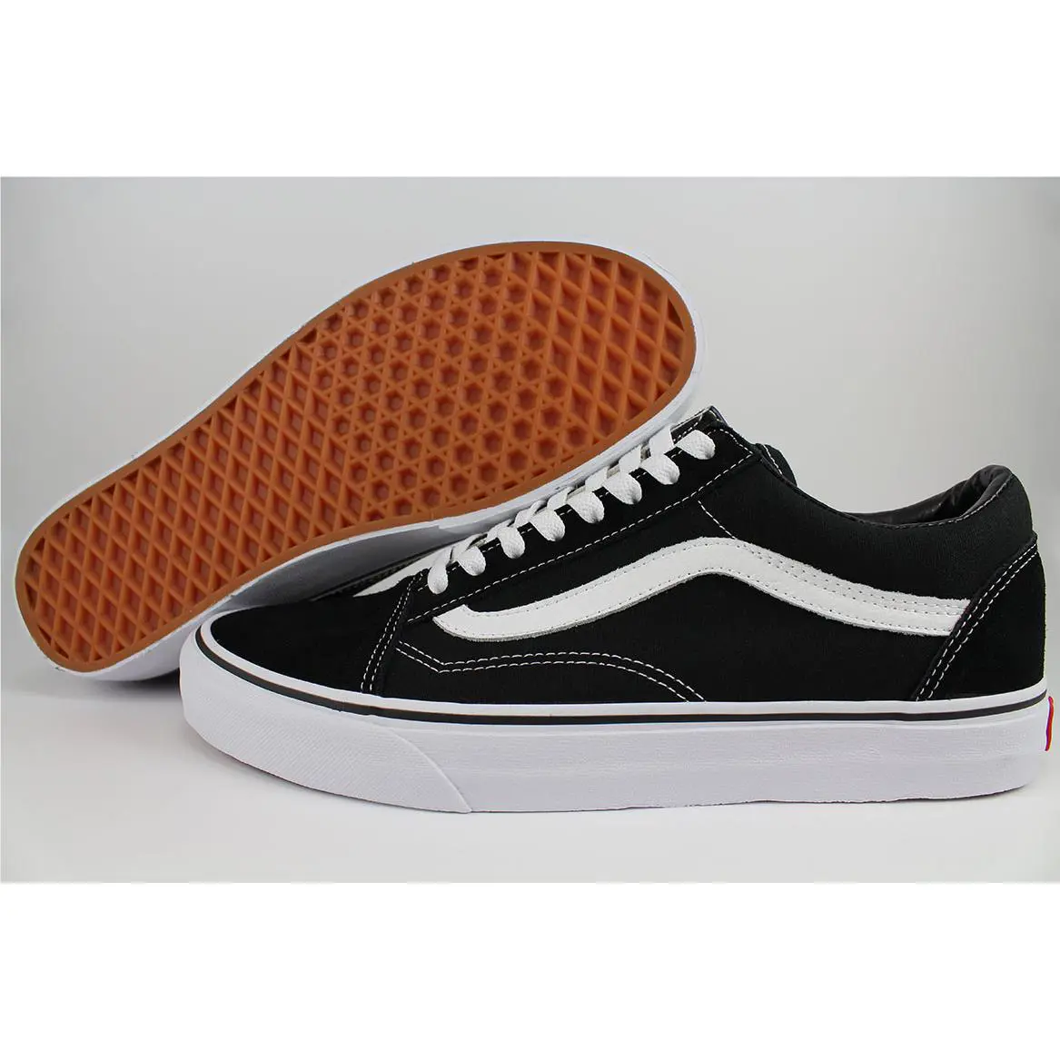 Vans shoes - Old Skool - Old Skool - Black, Full way: Black/(White) 8
