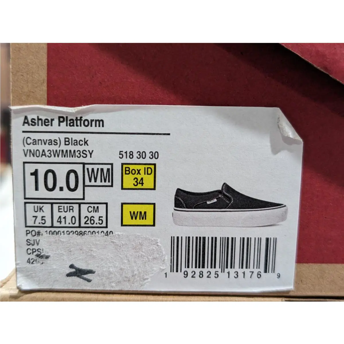 Vans shoes - VANS Asher Platform - Asher Platform - VN0A3WMM3SY - Black 7