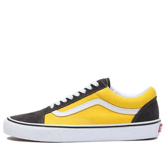 Vans Old Skool Low Tops Casual Skateboarding Shoes `black Yellow` - Yellow