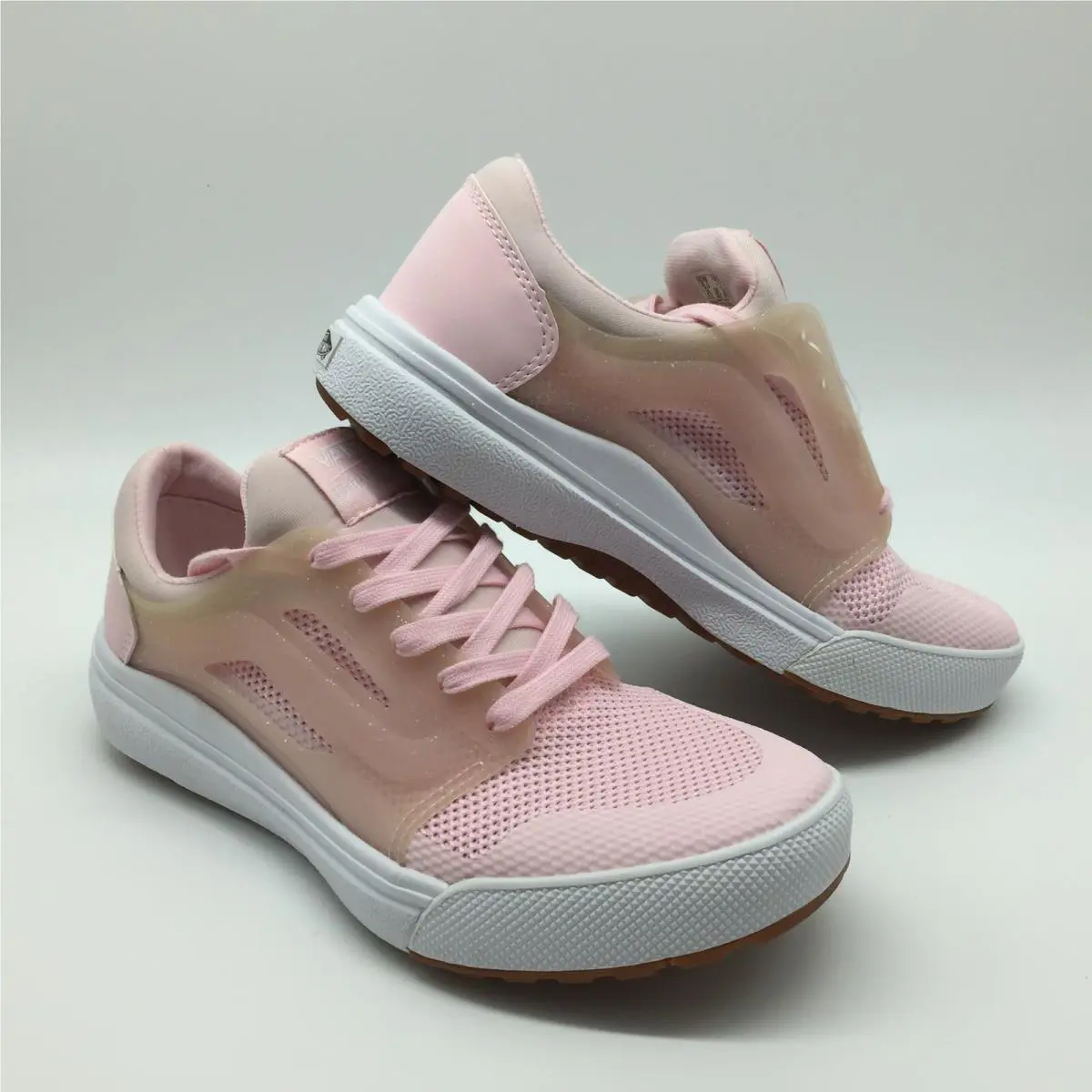 Vans Men/women`s Shoes UltraRange3D Rc Glitter Blushing/tr Wht. Pls rd Siz Chrt