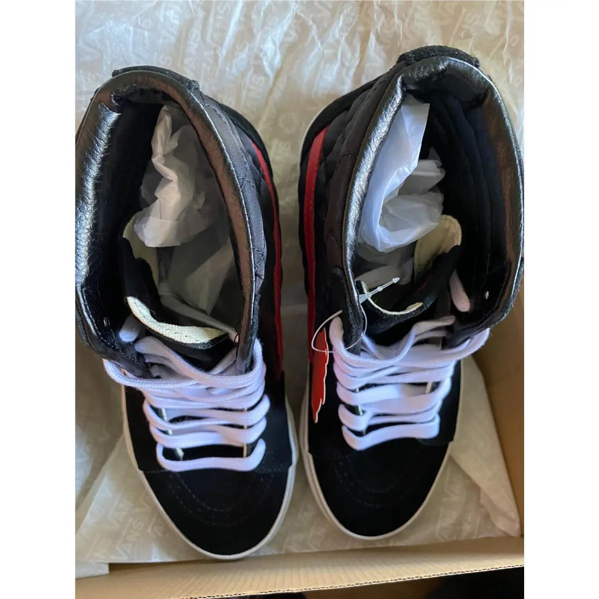 Vans shoes - VANS Sk8-Hi - VN0A4BV6458 - BLACK/RED 10