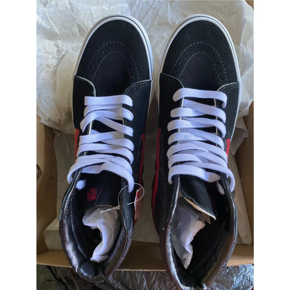 Vans shoes - VANS Sk8-Hi - VN0A4BV6458 - BLACK/RED 12