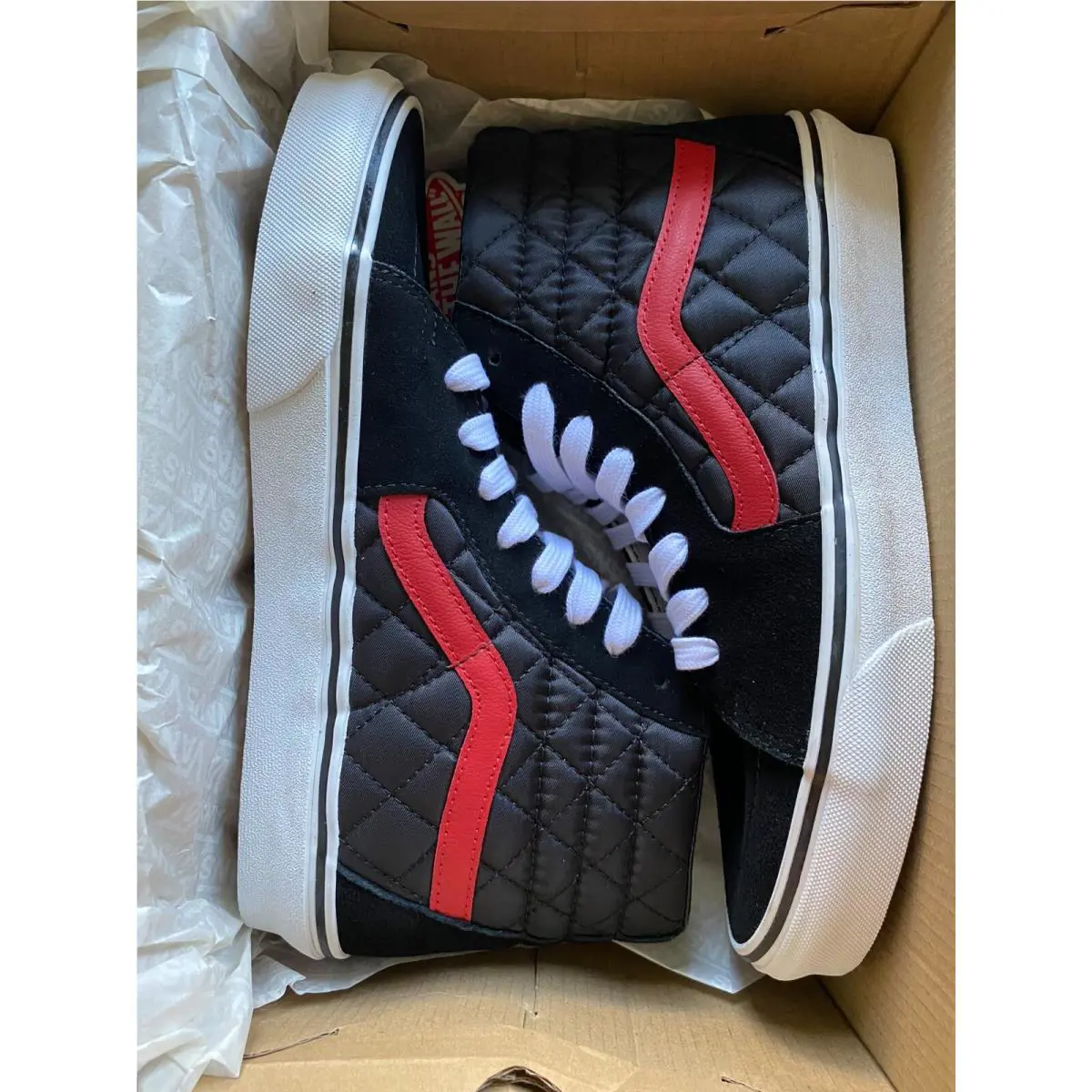 Vans shoes - VANS Sk8-Hi - VN0A4BV6458 - BLACK/RED 13