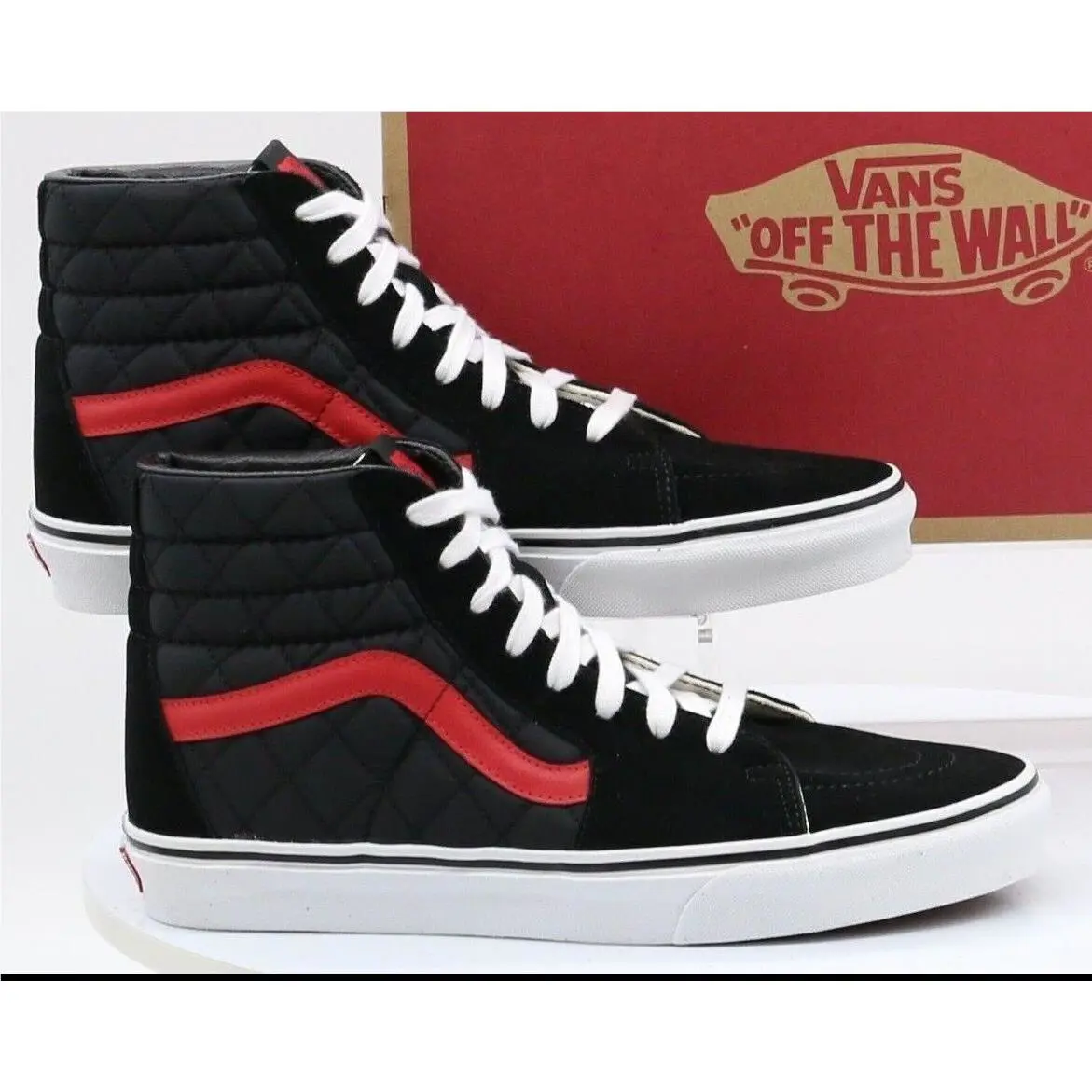 Vans shoes - VANS Sk8-Hi - VN0A4BV6458 - BLACK/RED 14