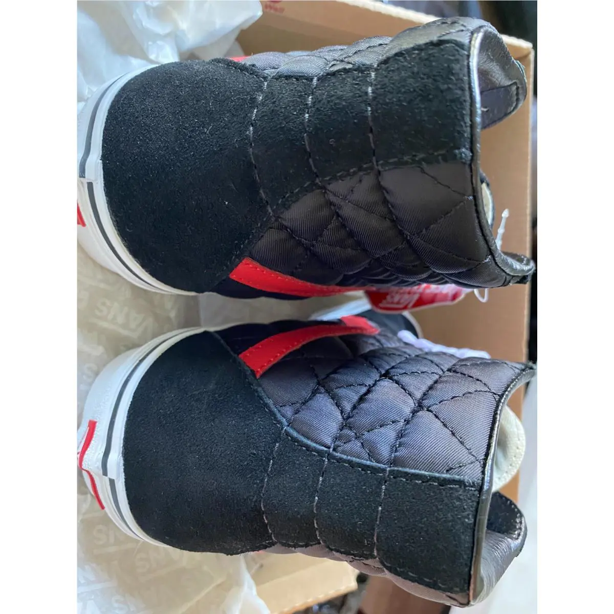 Vans shoes - VANS Sk8-Hi - VN0A4BV6458 - BLACK/RED 26