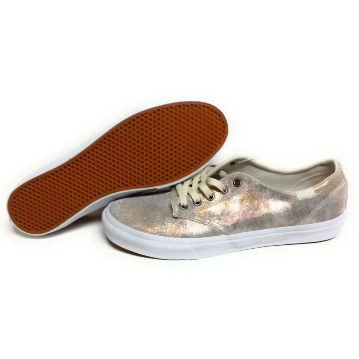 Womens Vans Camden Stripe Metallic Galaxy Sparkle Fabric Sneakers Shoes