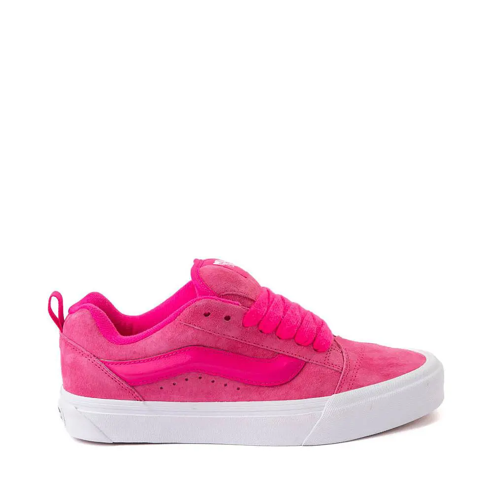Vans Knu Skool Skate Shoe Sneaker Pink Glow Womens 6-10 - Multi-Color