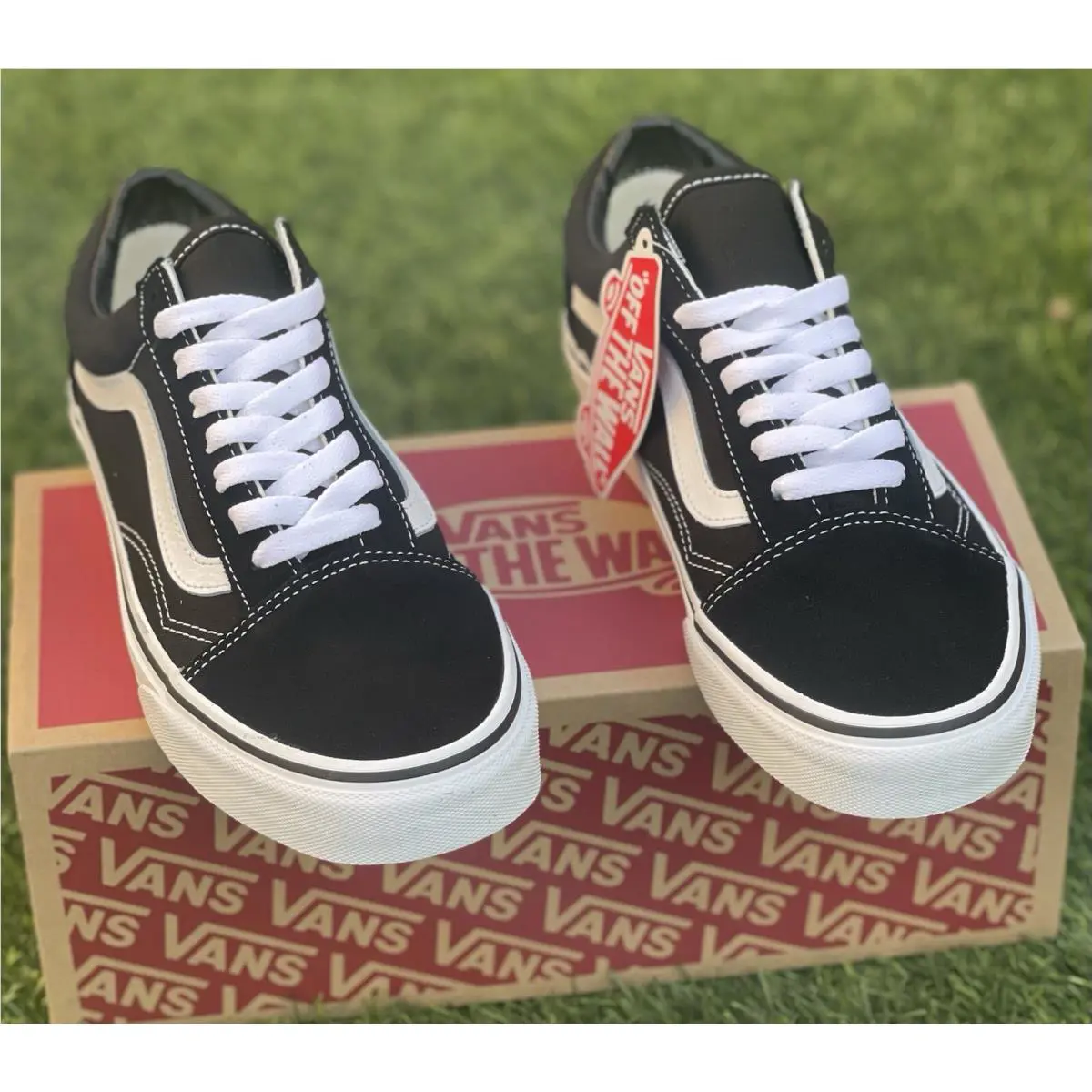 Vans shoes Old Skool - Black White 4
