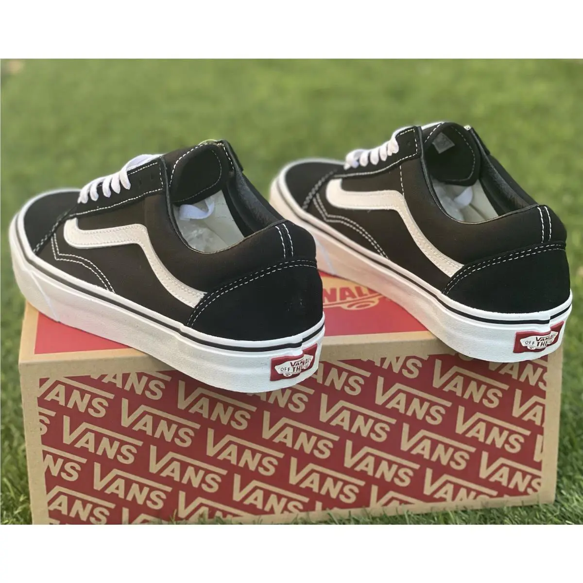 Vans shoes Old Skool - Black White 5