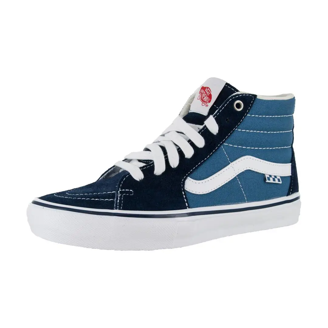 Vans Skate Sk8-Hi Sneakers Navy/white Skate High-top Shoes - Navy/White