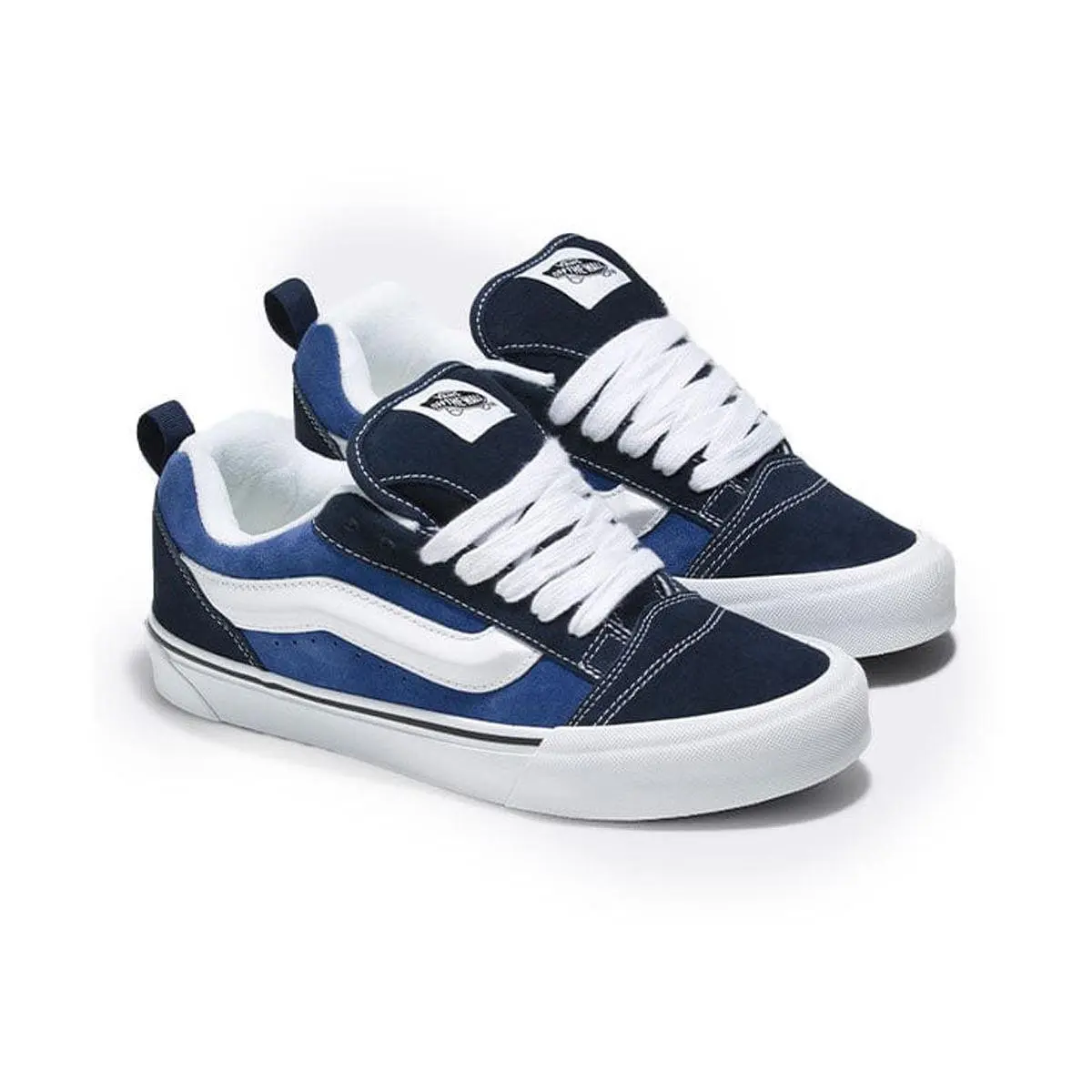 Vans Knu Skool Skate Shoes Navy/true White VN0009QCNWD Size Mens 10 /womens 11.5