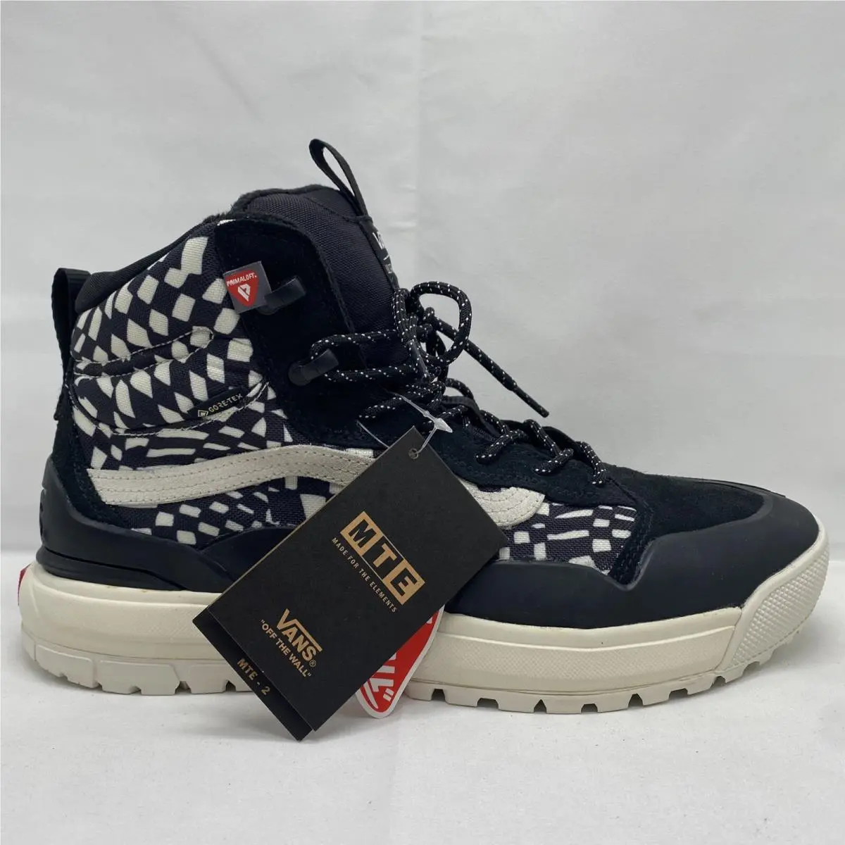 Vans Ultrarange Exo Hi Mte Mens 9.5 Warped Check Black White Goretex VN0A5KS66KZ