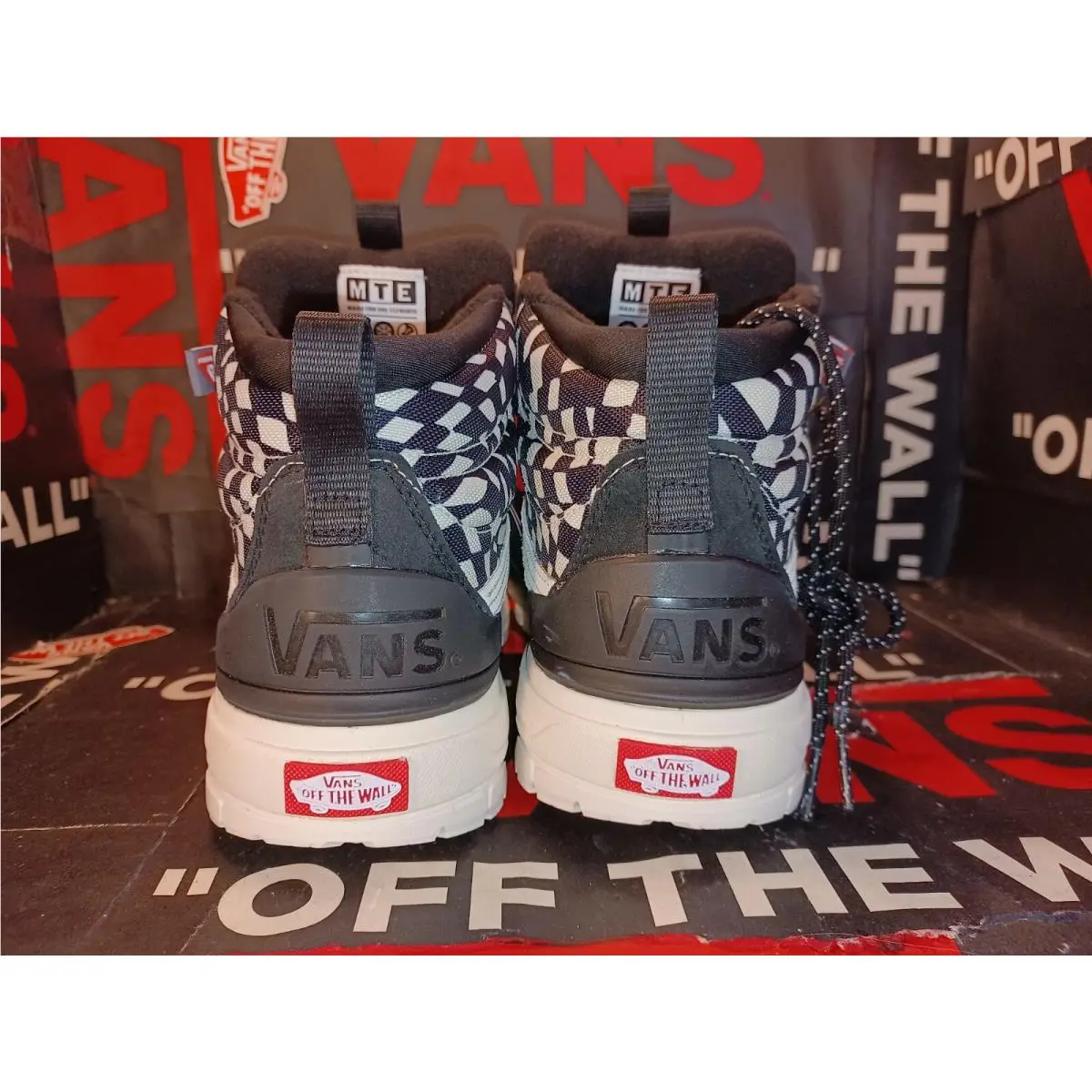 Vans shoes - Vans Ultrarange Exo Mte-2 Warped Check - VN0A5KS66KZ - Black/White 9